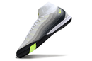 Nike Air Zoom Mercurial Superfly 10 Elite Air Max 95 IC Soccer Cleats - White, Gray, and Black