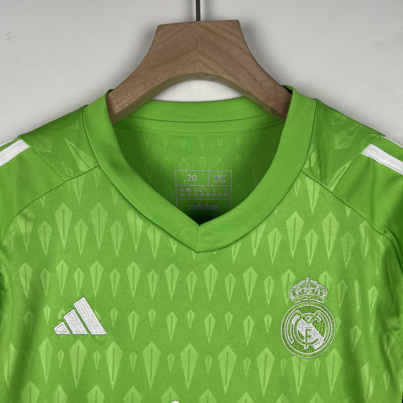 Real Madrid 23/24 Goalkeeper Kids Kit 