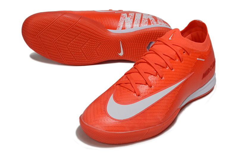 Nike Mercurial Air Zoom Vapor 16 IC Futsal Shoes - Orange and White