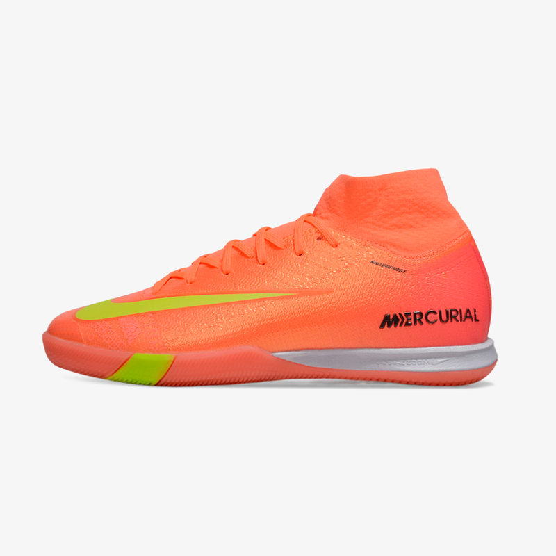 Nike Air Zoom Mercurial Superfly 10 Elite IC Soccer Cleats - Orange and Green