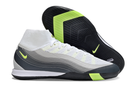 Nike Air Zoom Mercurial Superfly 10 Elite Air Max 95 IC Soccer Cleats - White, Gray, and Black