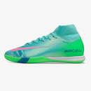 Nike Air Zoom Mercurial Superfly 10 Elite IC Soccer Cleats - Blue and Green
