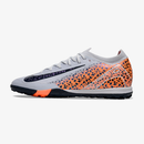 Chuteira Society Nike Air Zoom Mercurial Vapor 16 Elite TF - Cinza e Laranja
