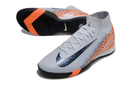 Nike Air Zoom Mercurial Superfly 10 Elite IC Soccer Cleats - Gray, Orange, and Black