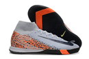 Nike Air Zoom Mercurial Superfly 10 Elite IC Soccer Cleats - Gray, Orange, and Black