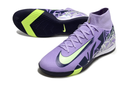 Nike Air Zoom Mercurial Superfly 10 Elite IC Soccer Cleats - Purple and Green