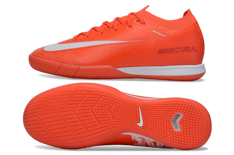 Nike Mercurial Air Zoom Vapor 16 IC Futsal Shoes - Orange and White