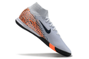 Nike Air Zoom Mercurial Superfly 10 Elite IC Soccer Cleats - Gray, Orange, and Black