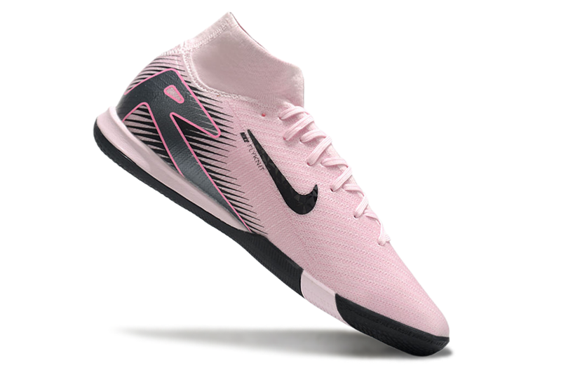 Nike Air Zoom Mercurial Superfly 10 Elite IC Soccer Cleats - Pink, Gray, and Black