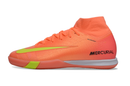 Nike Air Zoom Mercurial Superfly 10 Elite IC Soccer Cleats - Orange and Green