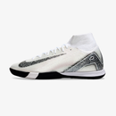 Nike Air Zoom Mercurial Superfly 10 Elite IC Soccer Cleats - White and Silver