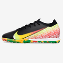 Chuteira Society Nike Air Zoom Mercurial Vapor 16 Vini Jr Elite TF - Preta, Verde e Amarela