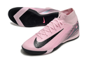 Nike Air Zoom Mercurial Superfly 10 Elite IC Soccer Cleats - Pink, Gray, and Black