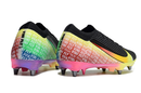 Chuteira Nike Air Zoom Mercurial Vapor 16 Vini Jr Elite SG - Preta, Amarela e Vermelha