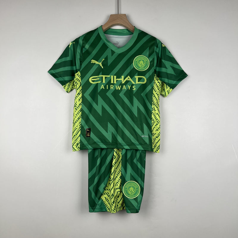 Manchester City Kids Goalkeeper Kit 23/24 