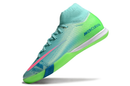 Nike Air Zoom Mercurial Superfly 10 Elite IC Soccer Cleats - Blue and Green