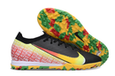 Chuteira Society Nike Air Zoom Mercurial Vapor 16 Vini Jr Elite TF - Preta, Verde e Amarela