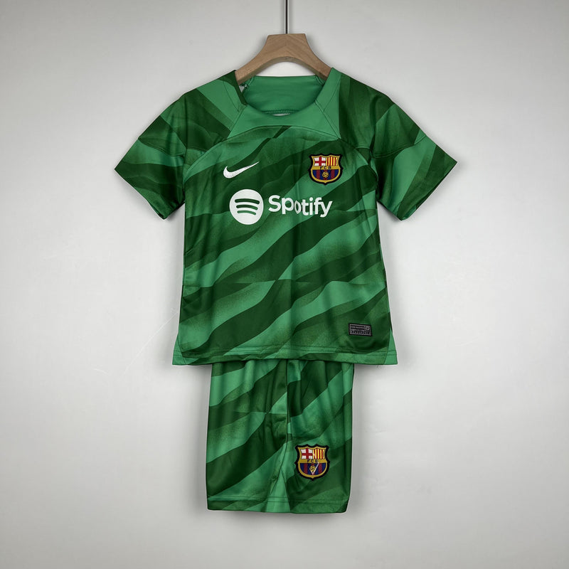 Barcelona 23/24 Goalkeeper Kids Kit 