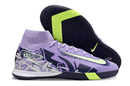 Nike Air Zoom Mercurial Superfly 10 Elite IC Soccer Cleats - Purple and Green