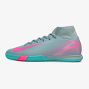 Nike Air Zoom Mercurial Superfly 10 Elite IC Soccer Cleats - Blue and Pink