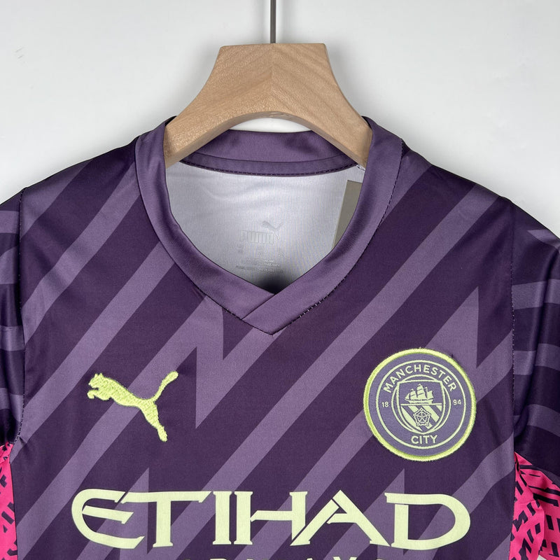 Manchester City Goalkeeper Kids Kit 23/24 