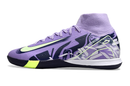 Nike Air Zoom Mercurial Superfly 10 Elite IC Soccer Cleats - Purple and Green