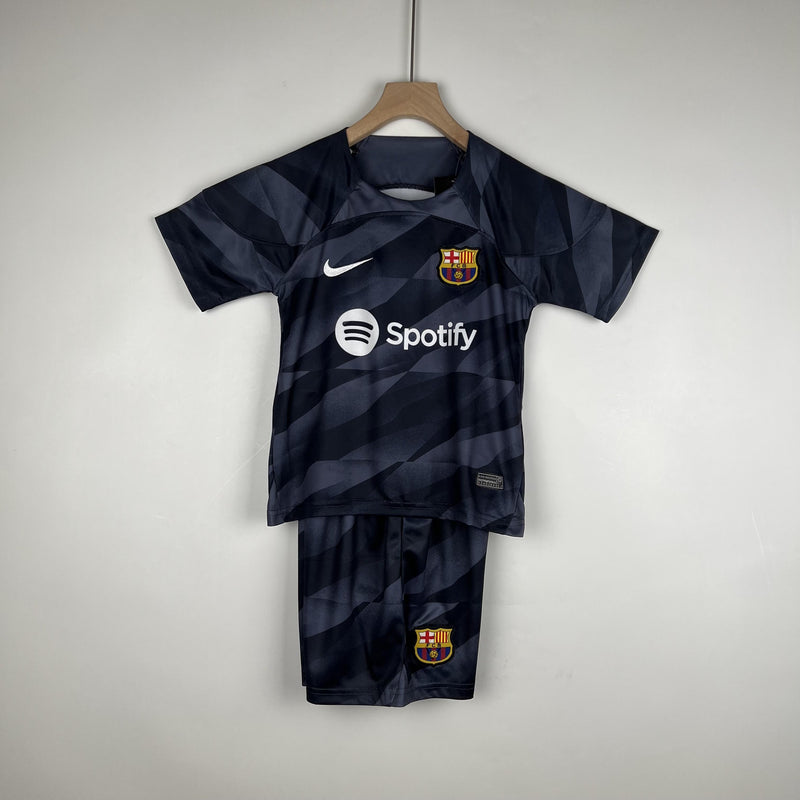 Barcelona 23/24 Goalkeeper Kids Kit 