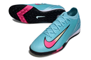 Chuteira Society Nike Air Zoom Mercurial Vapor 16 Elite TF - Azul, Preta e Rosa