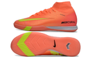 Nike Air Zoom Mercurial Superfly 10 Elite IC Soccer Cleats - Orange and Green