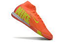 Nike Air Zoom Mercurial Superfly 10 Elite IC Soccer Cleats - Orange and Green