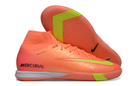 Nike Air Zoom Mercurial Superfly 10 Elite IC Soccer Cleats - Orange and Green