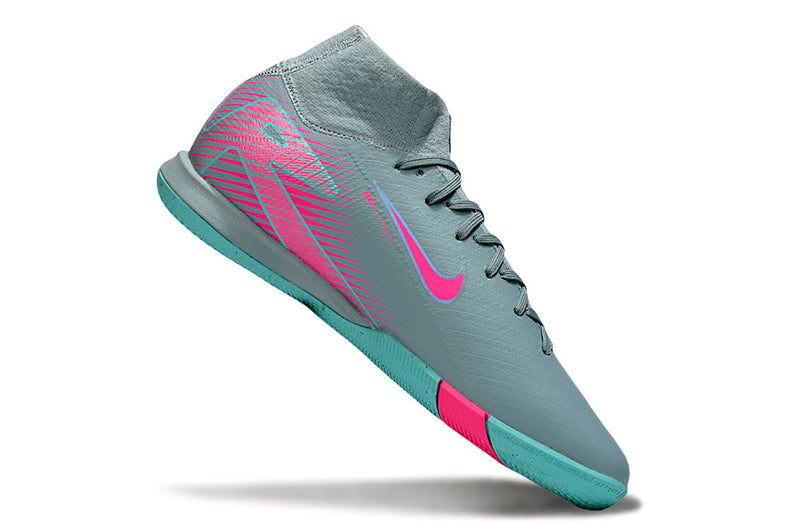 Nike Air Zoom Mercurial Superfly 10 Elite IC Soccer Cleats - Blue and Pink