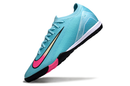 Chuteira Society Nike Air Zoom Mercurial Vapor 16 Elite TF - Azul, Preta e Rosa