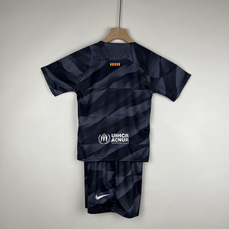 Barcelona 23/24 Goalkeeper Kids Kit 