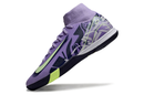 Nike Air Zoom Mercurial Superfly 10 Elite IC Soccer Cleats - Purple and Green